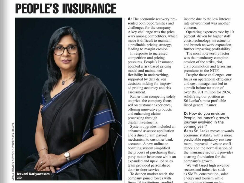 A Visionary Leader & Devoted Mother: CEO Jeevani Kariyawasam Featured in LMD Magazine’s May 2025 Edition 5 Peoples Insurance 495529613 689013766826663 3756265111963082905 n