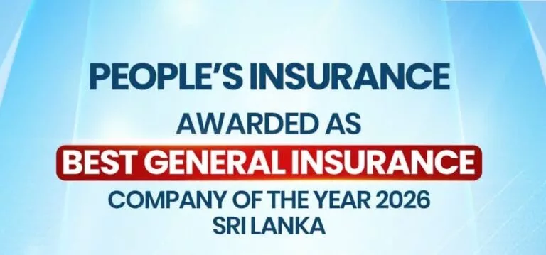 People’s Insurance PLC Recognized as Best General Insurance Company of the Year 2026 – Sri Lanka for the 3rd Consecutive Year